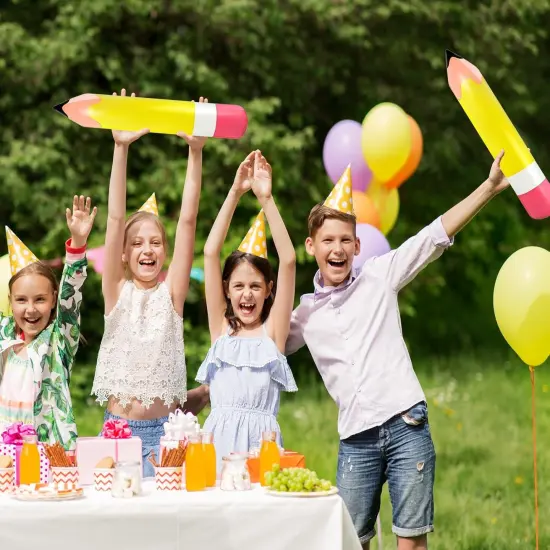 4 Pcs Large Giant Inflatable Pencil Balloon {4}