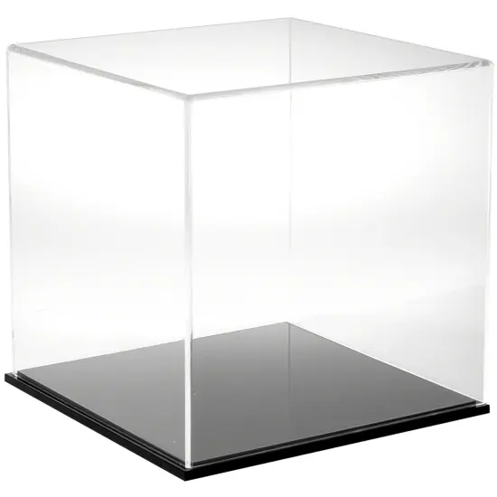 Plymor Clear Acrylic Display Case, 12" x 12" x 12" Black {1}