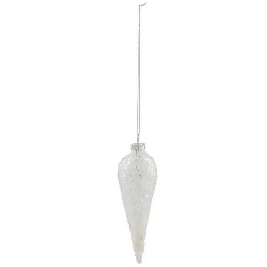 Northlight Winter Icicle Glass Ornament - 6.25" - Clear {3}
