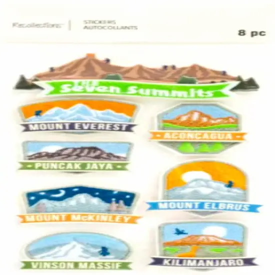 Recollections The Seven Summits Dimensional Stickers {1}
