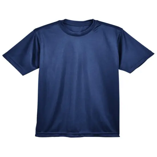 UltraClub&reg; Youth Cool & Dry Basic Performance T-Shirt NAVY {1}