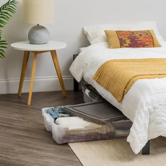 IRIS USA Plastic Under Bed Storage Containers {4}