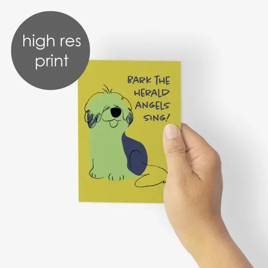 Funny Dog Lover Christmas Greeting Cards Boxed Set of 24 Holiday Notecards Featuring 6 Adorable and Kid-Friendly Designs, Perfect for Pet Owners and Canine Fans {4}