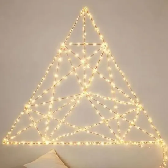 100 LED Silver Copper Fairy Lights Battery Operated Warm white {4}