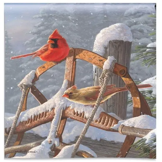 Fresh Snow Garden Flag {3}