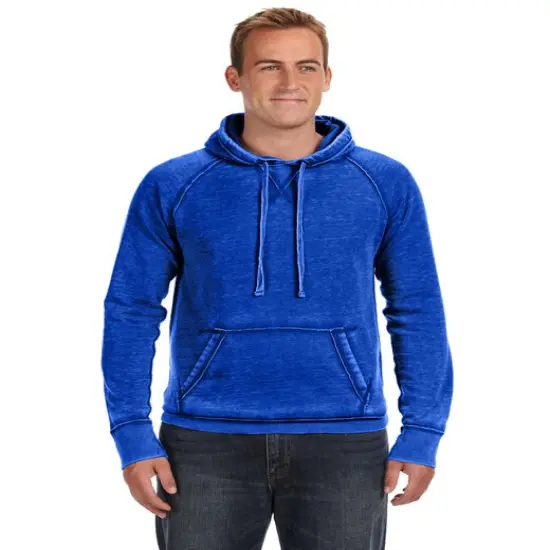 J America&reg; Vintage Zen Fleece Pullover Hooded Sweatshirt ROYAL {5}