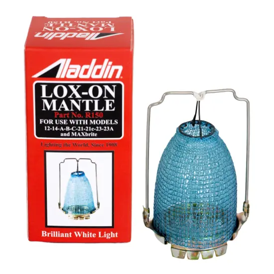Aladdin R150 Lox-on Oil Lamp Mantle for Brighter and Cleaner Light {1}