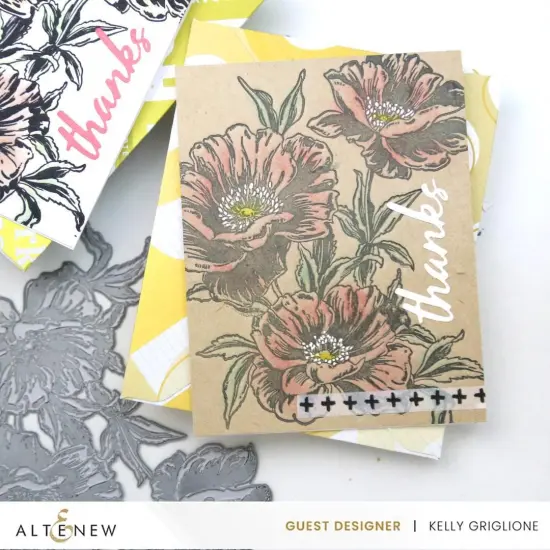 Inked Poppies Press Plate Set {3}