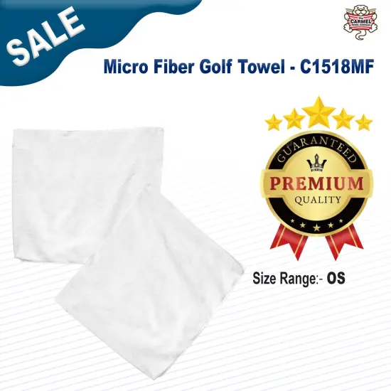 Carmel Towel Company &reg; Micro Fiber Golf Towel White {2}