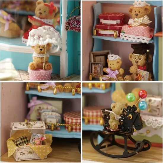 Miniature Wizardi Roombox Kit - The Bear Story Dollhouse Kit {3}