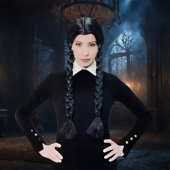 Gothic Girl Adult Costume Wig {3}