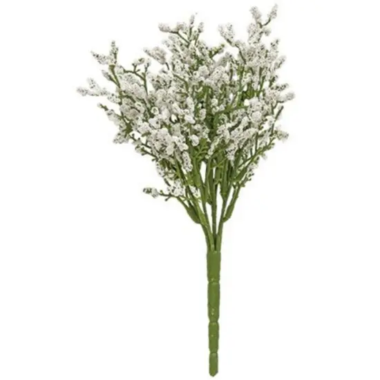 White Array Astilbe Bush 10 Inch Artificial Floral Pick {1}