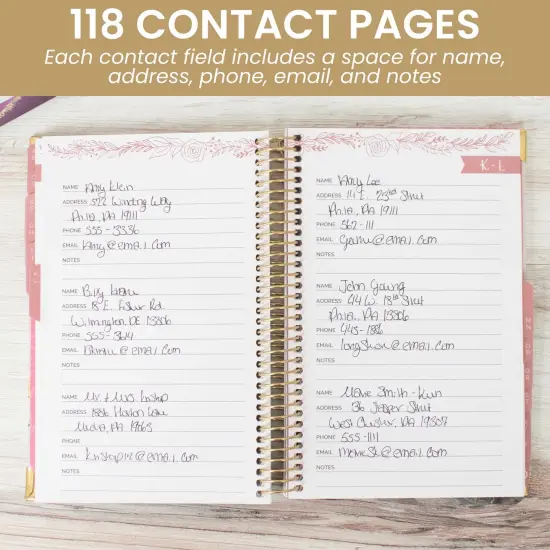 bloom daily planners Contact Book, 6" x 8.25", Daydream Believer {3}