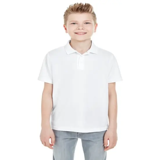 UltraClub&reg; Youth Cool & Dry Mesh Piqu&eacute; Polo {4}