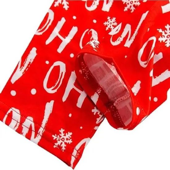 Christmas Loungewear Long Sleeve Pajama Set Letter Print Outfits Letter Print&nbsp; {5}