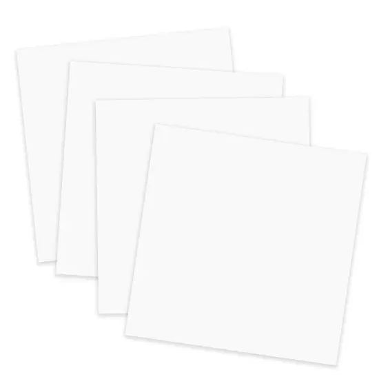 JPPlus Craft Plastic Plastic Craft Sheets for Laser Cutter, & Engraver Use- 4 Pack White {2}