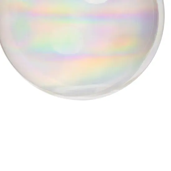 Northlight Iridescent Christmas Glass Ball Ornaments - 2.5" (65mm) - Clear - 9ct {6}