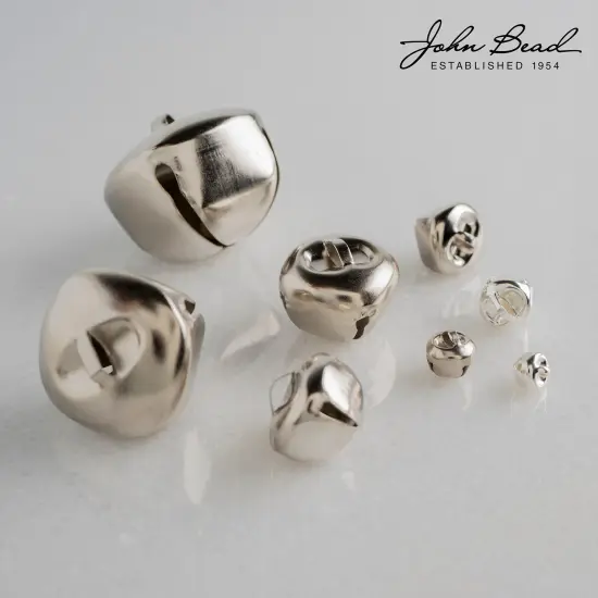 John Bead Silver Christmas Jingle Bells {1}