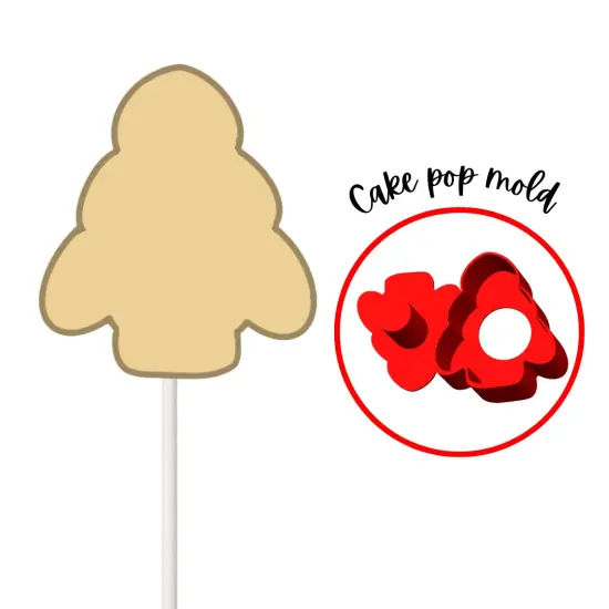 Rounded Tree Christmas Cake Pop Mold {2}