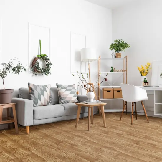 Sorbus 96 Sq. Ft. Wood Grain Floor Tiles, 24 Interlocking EVA Foam Mats, Thick Floor Mats w/ Borders for Home Gym, Playroom, and More Pine {3}