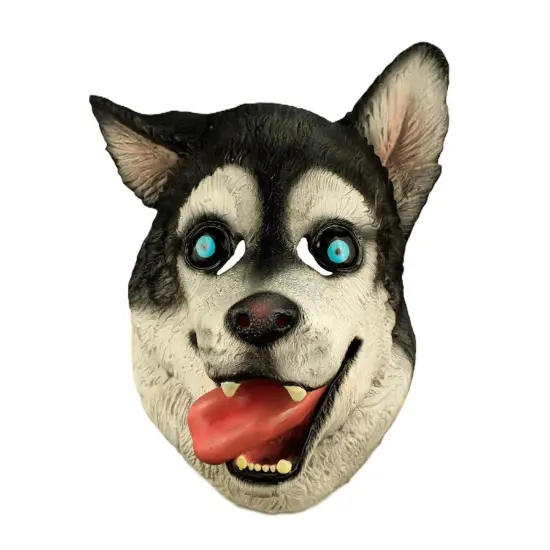 Husky Dog Adult Latex Costume Mask {1}