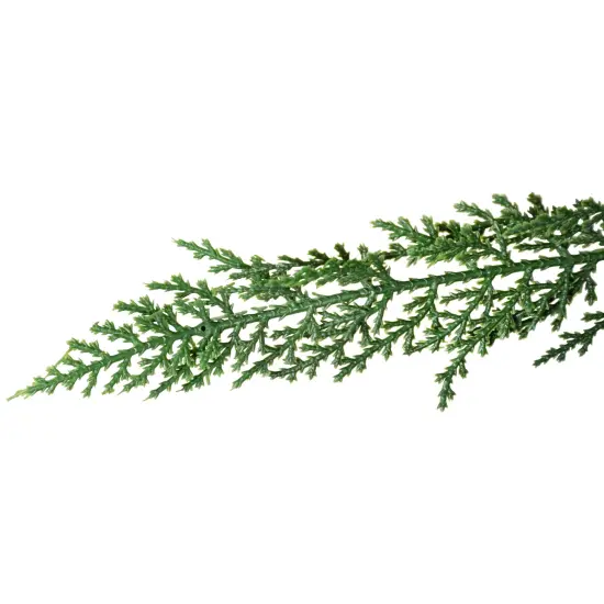 Northlight Pre-Lit Medium Weeping Cedar IPT Artificial Christmas Tree - 6.5' - Dual Color LED Lights Green {7}