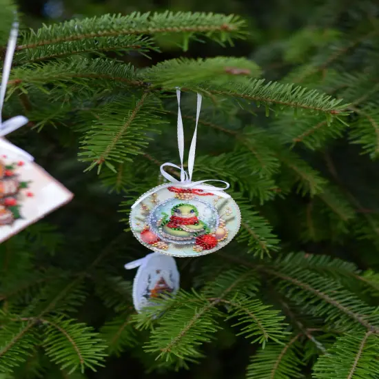 Bead Embroidery Kit Decoration - Festive snake {3}