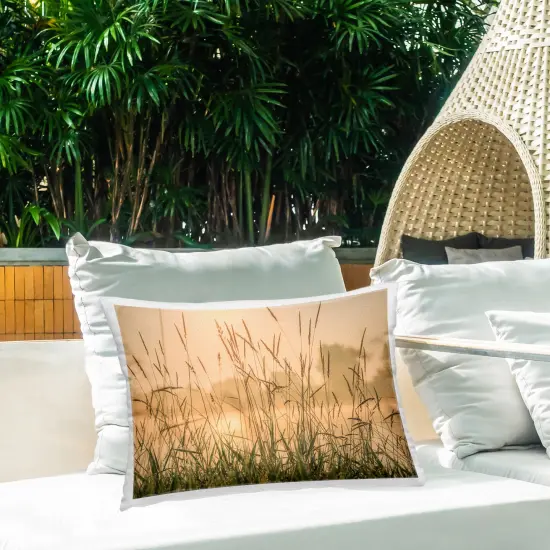 Grassy Country Reeds Outdoor Printed Pillow Design by Marty Hulsebos, 14 x 7 x 20 {2}