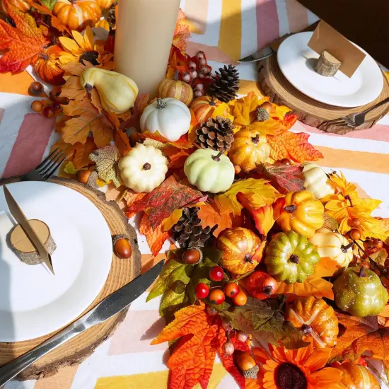 46 Pcs Assorted Fall Harvest Decor Table Decor {2}