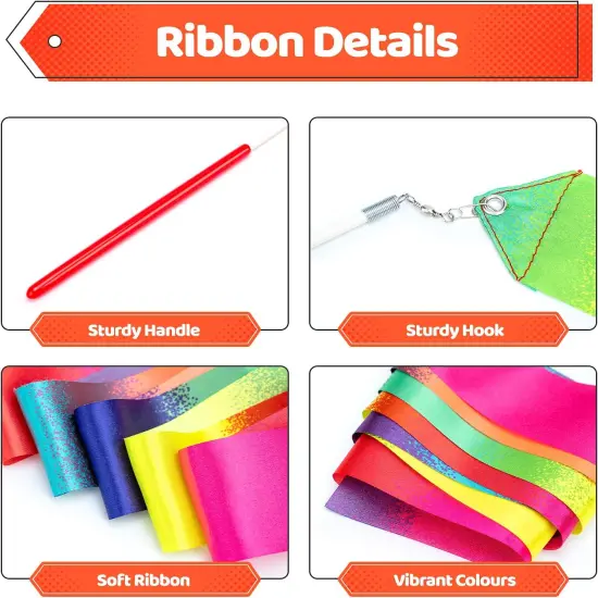 20 Pack Ribbon Dancer Wands for Kids {3}