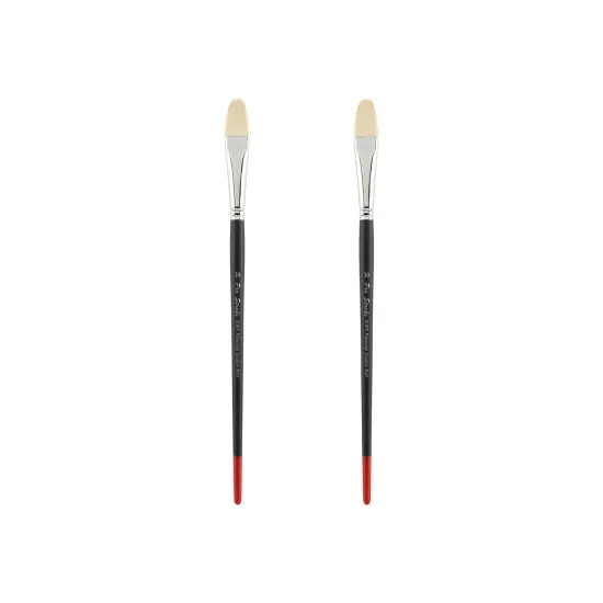 Creative Mark Powercryl Ultimate Acrylic Paint Brushes - Filbert Assorted Sets of 2, Artist Paint Brushes, 3 Diameters of Synthetic Hair Filament, Fine Control of Heavy Acrylics, Water Soluble Oils, and More {1}