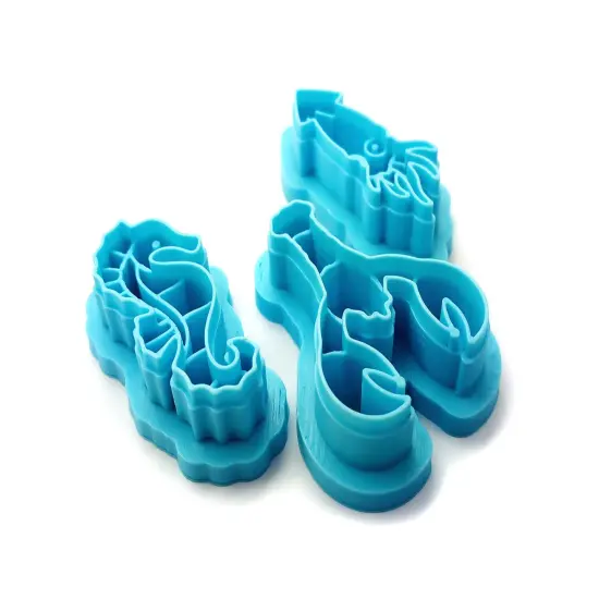 Ocean Creatures Clay Cutters, 3 pc, Lobster Squid & Seahorse, Adorabilities {3}