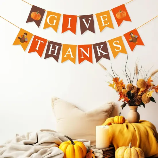 Give Thanks Banner (Multicolor) {5}