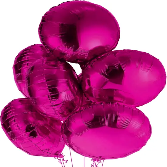 Big Hot Pink Round Balloon - 18 Inch(Hot Pink) {1}