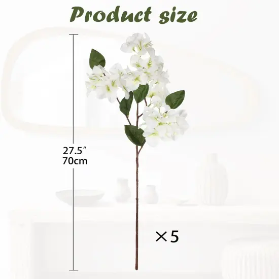 Bougainvillea Artificial Flowers 5 Pack Summer Bushes {2}