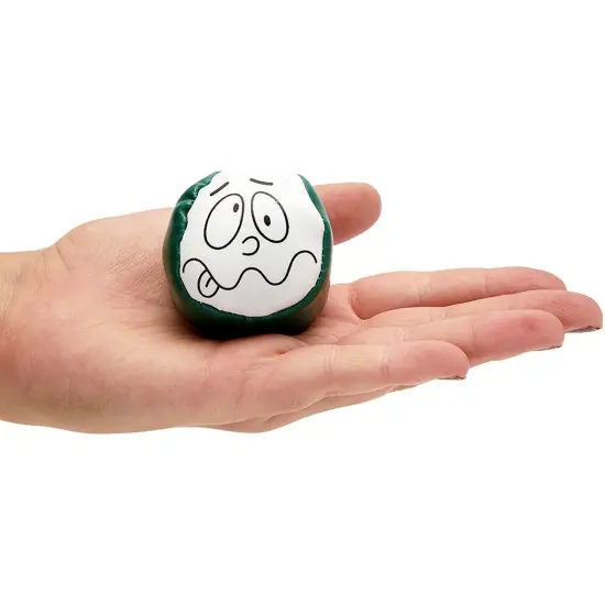 Juggling Balls, Kick Sack Bean Bags with 4 Funny Face Designs (12 Pack) {7}