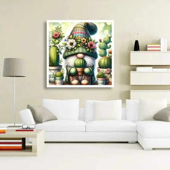 Gnome Diamond Art Kits for Adults,Diamond Art Painting Kits, DIY 5D Diamond Art for Adults, Diamond Painting Kits, Full Drill Gem Art Kits for Decoration Home Wall 14X14 Inch {3}