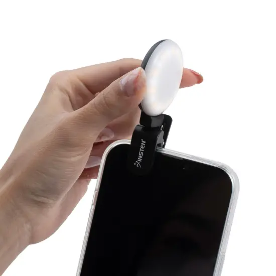 2" Mini Ring Light for Photography and Video, 20 LED Bulbs, 3 Modes, 360 degree, Black {4}