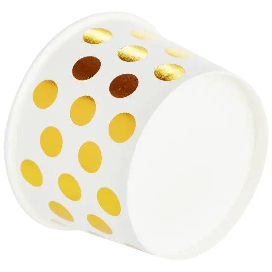 50 Pack Cupcake Liners Wrappers, Muffin Paper Baking Cup for Birthday Party, Gold and Silver Color {7}