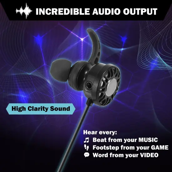 3.5mm Gaming Earbuds with Mic, Insten in-Ear Headset Stereo Headphone with Dual Microphone [Detachable and Built-in] for PS4 Nintendo Switch Lite PC Mobile Game Cell Phone Smartphone - Black {3}