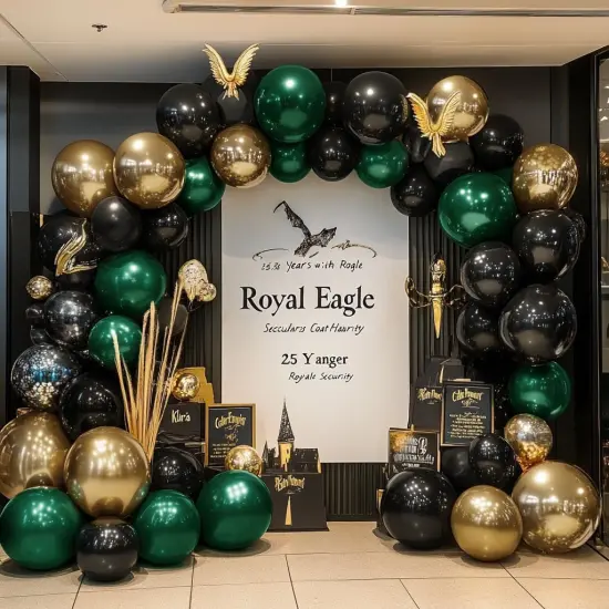 Black Green Gold Balloon Garland Double Stuffed Forest Dark Green Black Gold Balloon Arch Kit {5}