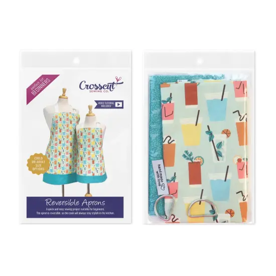 Crosscut Sewing Co.&reg; Apron Sewing Project Kit - Beginner Sewing Kit - Sewing Kit for Kids Drinks {3}