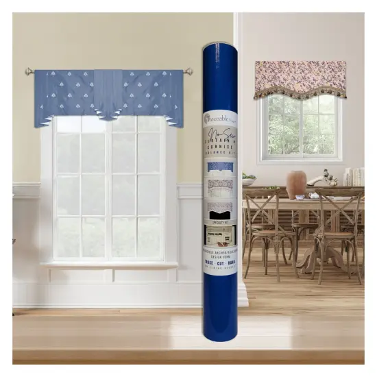 DIY Curtain & Cornice Valance Kit &ndash; Make Window Treatments Without Sewing {1}