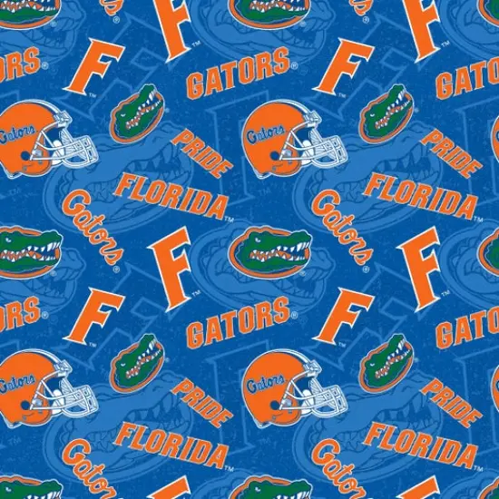 Licensed NCAA University of Florida Tone on Tone FL-1178 Cotton Fabric by the Yard {1}