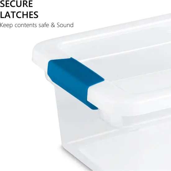 Clear Plastic Storage Bins with Lids {2}