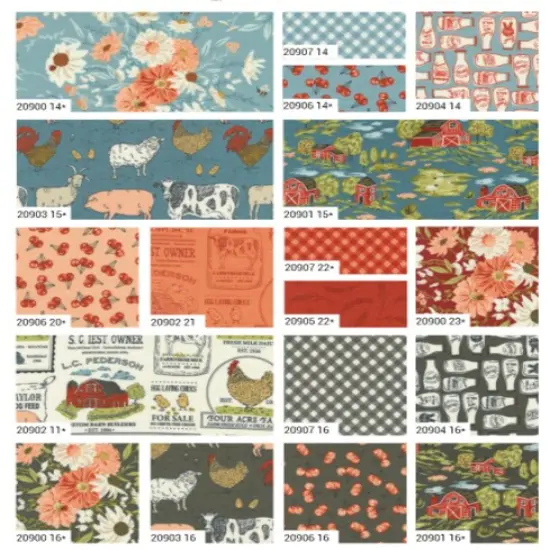 Farmstead Fat Quarter Bundle by Stacy Iest Hsu for Moda (20900AB) {5}