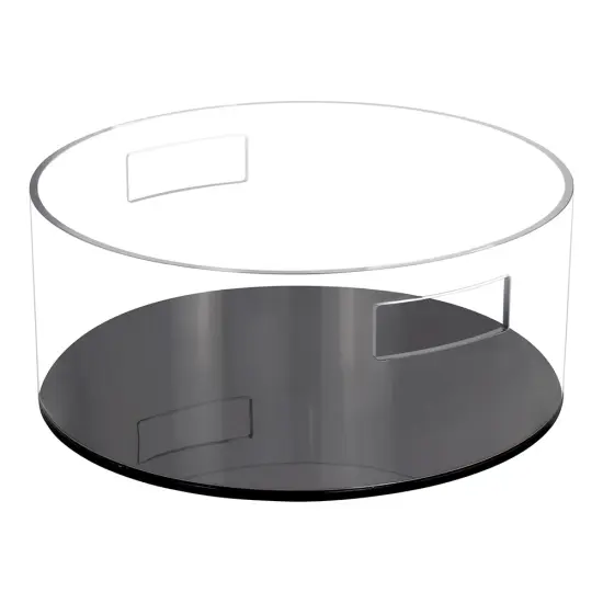 Lucite Wash Bowl Black Base {1}