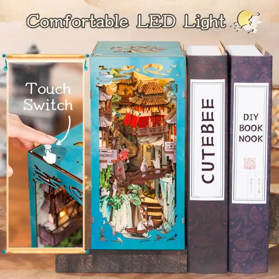 Book Nook Wizardi Miniature - Su Dongpo's Life Roombox Kit {4}