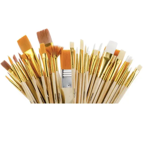 KINGART® Value Pack Brush Set 50 pc {4}