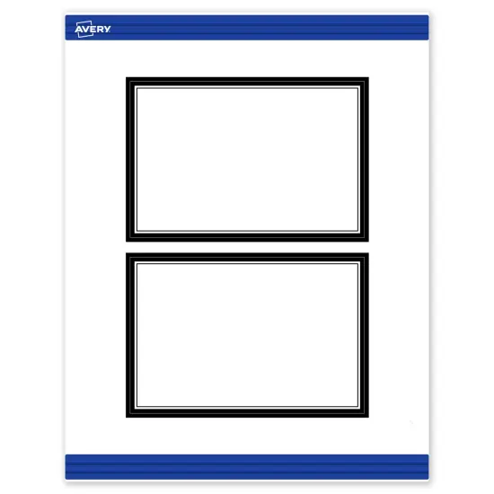 Avery Printable Rectangle Postcards, Double Black Border, 4" x 6", Matte White Rectangle Postcards, Laser/Inkjet, 20ct, Great for Postcards {1}